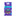 Packaging of Zum shea butter lip balm quad with purple and blue design.