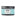 Side view 7 oz Sea salt Candle in a black tin with blue and white label that has circular designs.