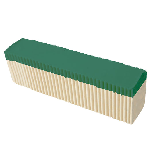 Large soap brick that's layered green and white.