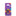 Purple box decorated with multicolored lips that contains 3 Zum Kiss lip balms in various flavors.